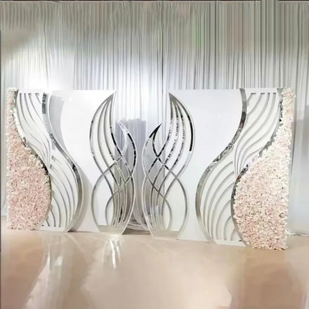 BJ220107 Elegant Wedding Pvc Acrylic Backdrop Panel Stand Stage Decoration