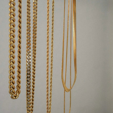 Women's Vintage Style 18K Gold-Plated Stainless Steel Necklace Fashionable Charm Link Chain Trendy Cuban Snake Style Jewelry