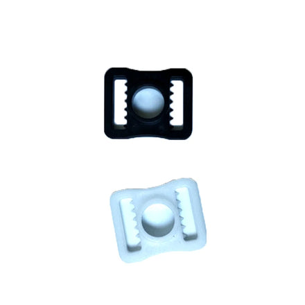 Bellter Factory Direct Supply Durable Ice Hockey Helmet Accessories POM Material Plastic Buttons Chin Strap Buckle (Black/White