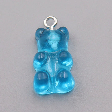 Spot Fashion Colorful Cheap Kawaii Decoration DIY Cartoon Gummy Resin Bear Claw Cute Bear Pendant