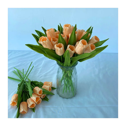 Factory Supply Multicolor Modern Style Simulation Artificial Flower Single Pu Bloom Tulips