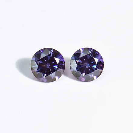Xingyue Wholesale Loose Gemstone Round Shape Amethyst Violet 1 Carat 6.5mm