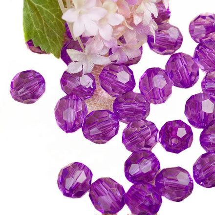 500g/bag Top Quality Beautiful Mixed Color Faceted Acrylic clear Beads Loose Beads for DIY Jewelry Making