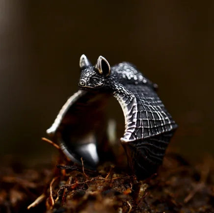 SS8-961R Stainless Steel Hip Hop Style Gothic Ring Bat Ring Fashion Jewelry Rings