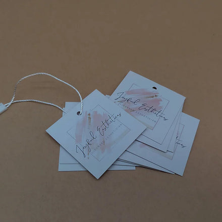 Matte Finished Sample Bottle Brand Cards Tag Custom Jet Tag
