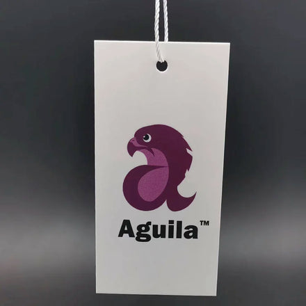 Matte Finished Paper Retail Tag White Key Paper Tags Clothing Hang Tags