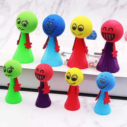 Bounce Ball Squeeze Hip Hop Jumping Doll Educational Antistress Children's Gift for Back to School Chinese New Year & Easter