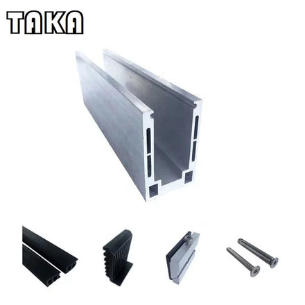 Ready to Shipment Easy Install U Channel Base Fitting for Glass Railing