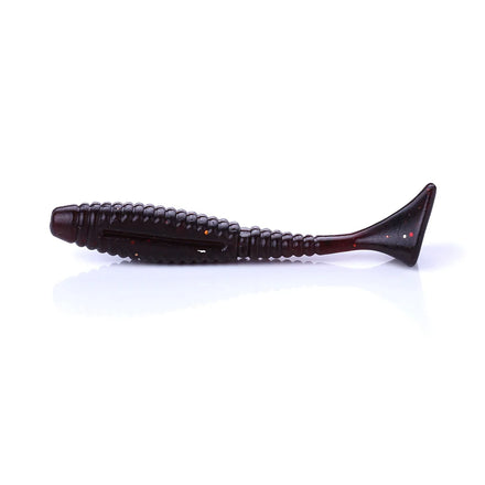 Wholesale SO021 7.5cm 5.5g 5pcs/bag Artificial Soft Baits Worm Shape Fishing Lures with T Tail