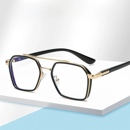 Eyeglasses Anti Blue Light Blocking Computer Glasses 2023 2022 Double Bridge Optical Glasses for Women Men