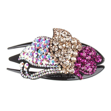 HX-247 Fashion Korean Women's Rhinestone Hair Clip Large Duckbill Clip Hair Accessories