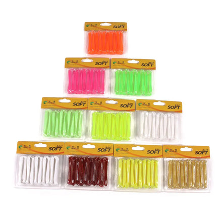Wholesale SO045/SO046 6cm/1g 7cm/1.4g 20pcs/box Soft Plastic Baits Fishing Lures with T Tail