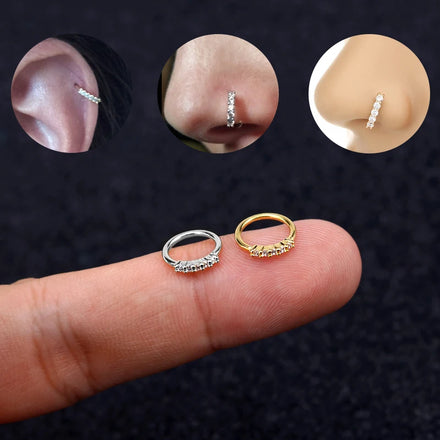 Trendy Jewelry 2025 Body Jewelry Hoop Nose Rings 18k Gold Plated Jewelry Piercing Nose Hoop Ring Body Pierce Women Septum Ring