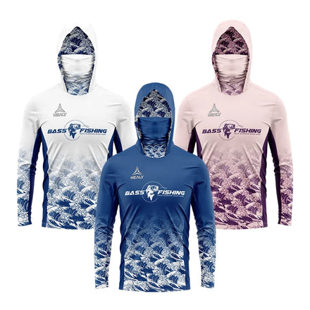 New Design Sublimation Breathable Quick Dry Fishing Clothing Men Lightweight Fishing Shirts Long Sleeve Fishing Hoodie
