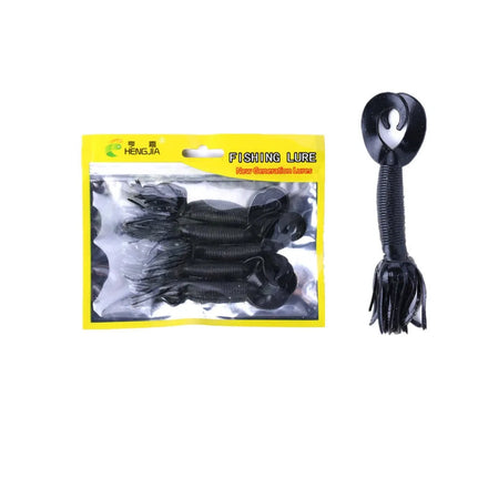Wholesale SO027 11cm 7.5g 5pcs/bag Artificial Soft Plastic Worm Baits Fishing Lures