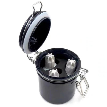 Custom 3-Piece JinRong Brand JR-Lash Plastic Glue Storage Container for Eyelash Extension Glue Stick Tank Tool Extend Glue