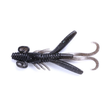 Wholesale SO022 9cm 12g 5pcs/bag Artificial Soft Baits Shrimp Shape Fishing Lures