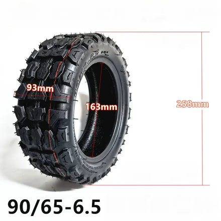 11-inch Electric Scooter with Reinforced Pneumatic Outer Tire 90/65-6.5 Off-road Vacuum Tire for Rugged Terrain