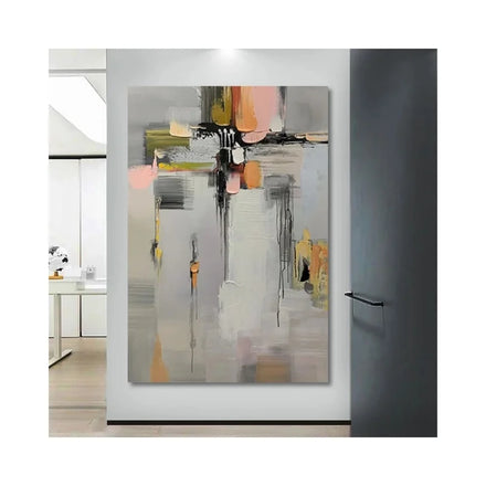 Dropshipping Customized Thick Paint 100% Hand Painted Colorful Textured Large Size Abstract Oil Paintings
