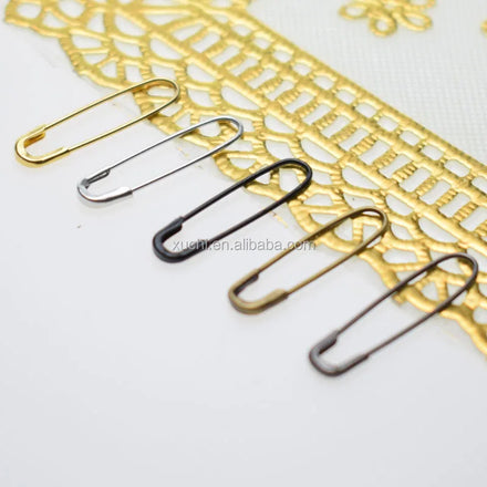 22mm Simple U-Shaped Metal Safety Pin-Smooth & Convenient Colorful Sewing Accessory for Hand Sewing & Knitting