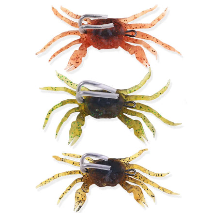 Wholesale SO067 10cm 30g Artificial Soft Plastic Baits Crab Shape Fishing Lure with Hooks