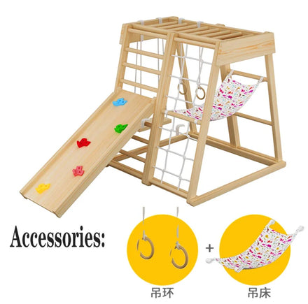 Montessori Furniture Kids Climbing Frame with Sliding Board Modern Style Children Climber
