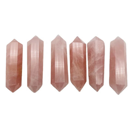 Wholesale Natural Crystal Tower Double Terminated Rose Quartz Points for Healing