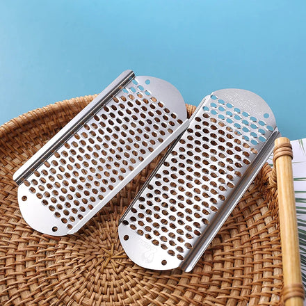 Stainless Steel Long Handle Foot File Foot Rasp Pedicure Cuticle Callous Reducer Removal Foot Care Tool Reusable