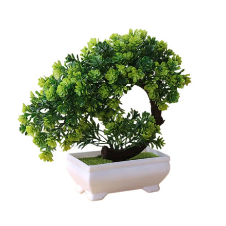 Hot Sale Mini Potting Plants Plastic Artificial Grass Potted Plant for Indoor Table Decoration