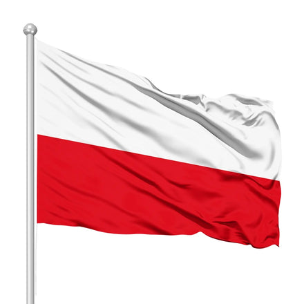 Hot Wholesale Poland 3x5 FT 150X90CM Custom National Flag Banner UV Fade Resistant with Vivid Digital Printing Poland Flag
