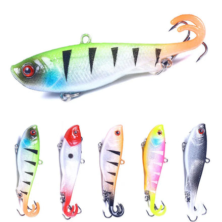 Wholesale SO085 7cm 12g Artificial Baits Lead Head Soft Fishing Lures with Double Tail