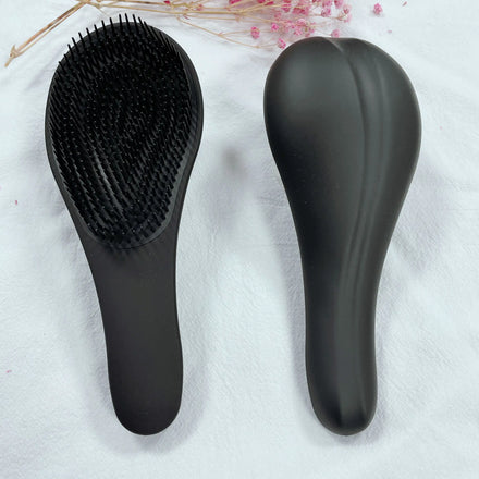 Hot Sale Cushioned Compact Ionic Detangling Hair Brush Mat Soft Touch Finish Egg Hair Brush Rubber Cushioned Hair Brush