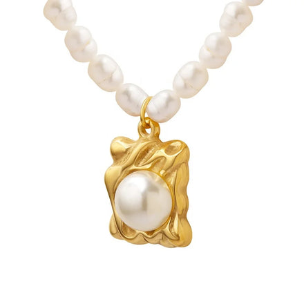Wholesale Natural Pearl Necklace Customized Womens Fine Jewelry Vintage Pearls Choker Freshwater Pearl Necklace