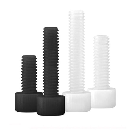 Nut Washer Set with Metric Threaded White Nylon Hexagonal Screw Insulated Bolt Hexagon Head Screw