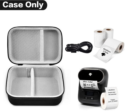 Custom Hard Travel Carrying Case Storage Bag for Phomemo M110 Label Maker - Portable Mini Bluetooth Thermal Label Maker Printer