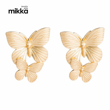 New Luxury Butterfly Earrings Boho Gold Butterfly Vintage Earrings Jewelry Women