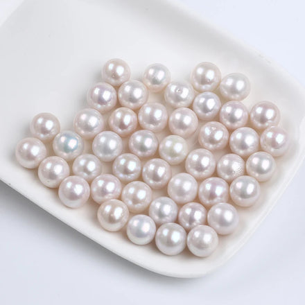 Zhuji Wholesale Natural 10-11mm White Round Edison Shape Loose Freshwater Pearl