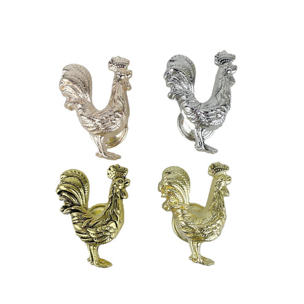 New Animal Rooster Chicken Cabinet Handles & Drawer Knobs Zinc Alloy Plated Modern Design Villia Application