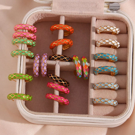 Wholesale Custom Non Tarnish Small Gold Hoops Earrings Stainless Steel Earrings Jewelry Fashion Cc Earring for Women