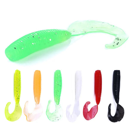 Wholesale SO108 10cm 7.7g 5pcs/bag Artificial Soft Plastic Baits Worm Fishing Lures