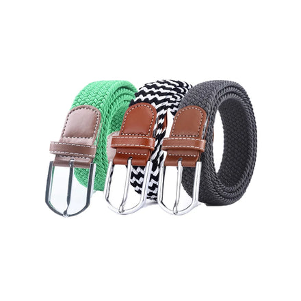 Hot-selling Men's and Women's All-match Stretch Braided Belt Casual Elastic Canvas Breathable Pin Buckle Waistband