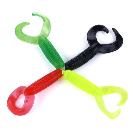 Wholesale SO105 3.5cm 1g 20pcs/bag Artificial Soft Plastic Baits Worm Shape Fishing Lures