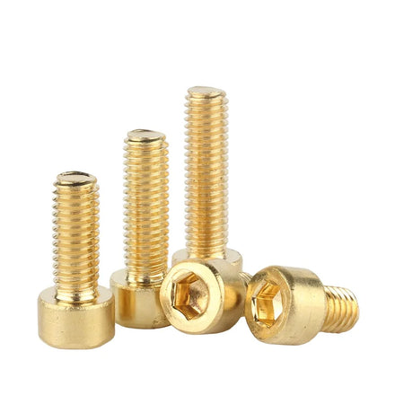 Professional Fasteners DIN912 Brass Carriage Bolts Brass Cup Head Hexagon Screw