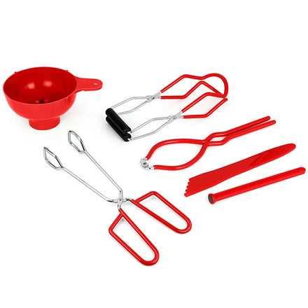 Hot Selling Fruit Tools Set Essential 6 Piece Canning Kit of Jar Lifter Tongs With Grip Handle