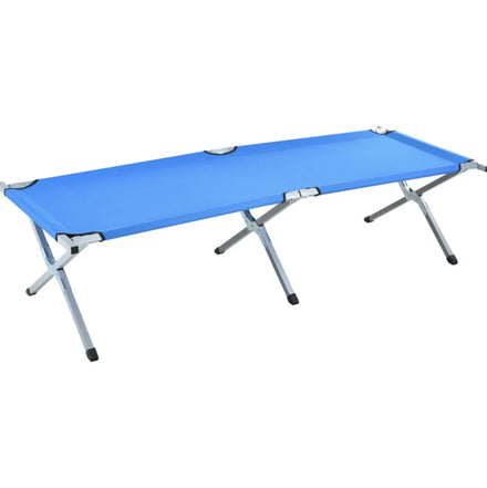Classic Aluminum Camping Cot Foldable Reclining Single Sofa Bed 150kg Capacity Outdoor Camping Bed