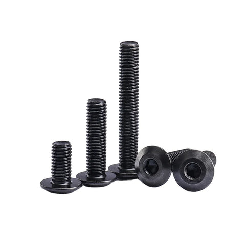 High Strength Material Oxidized Black Fine Thread Carriage Bolts Metric System Hexagon Countersunk Head Bolts