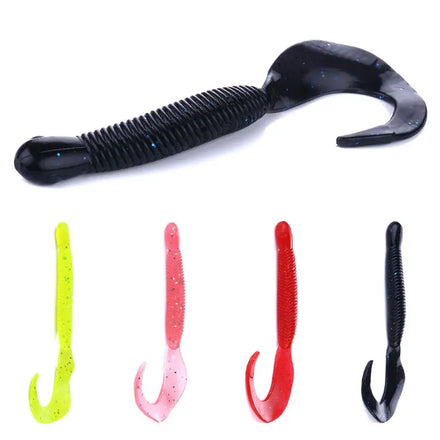 Wholesale SO110 12cm 9.2g 6pcs/bag Artificial Soft Baits Worm Fishing Lures