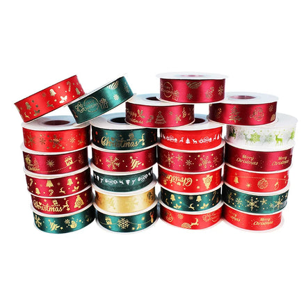 Wholesale Custom Satin Ribbon Printing logo With Ribbon Single Face 100% Polyester 10m Balloon Flower Ribbon