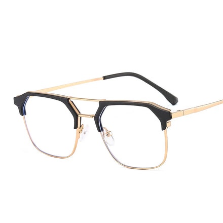 Eyewear Frame Optical Semi Ring Eye With Blue Light 2023 Optical Optical Eyewear Unisex Double Bridge Optical Eyeglasses Frame
