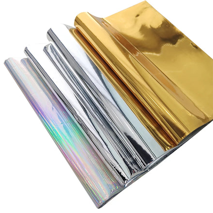 Adhesive Metallic Silver TPU Plastic Smooth Soft Mirror Reflective TPU Film for Wallpaper Mirror Stickers Handbag Shoes